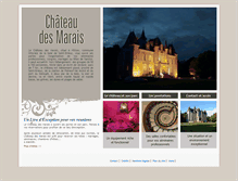 Tablet Screenshot of chateaudesmarais.com